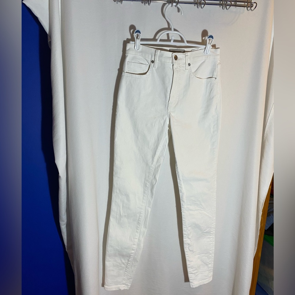 Everlane The High Rise Skinny White Jean, size 26 Tall
